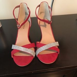BNWOT Beautiful Torrid Red Wide Wedges
